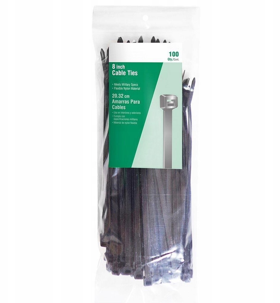 Opaski Zaciskowe Kablowe Trytki Uv Czarne 3,6X200