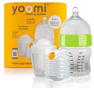 Yoomi Butelka Antykolkowa 140 ml ze Smoczkiem i Podgrzewaczem + Kapsuła Zielona 5060233561070