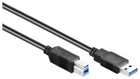 Good Connections 2510 025 port USB 2.0 wtyczka A na wtyk B, 0,25 m Szary/kabel do drukarki, czarny 2710-S002