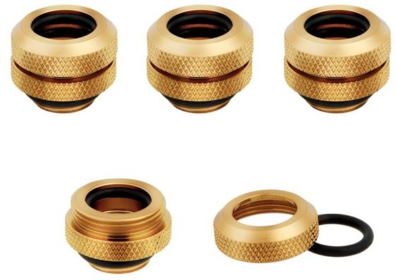 Corsair Hydro X Series XF Hardline Fitting 12MM OD Gold CX-9052002-WW