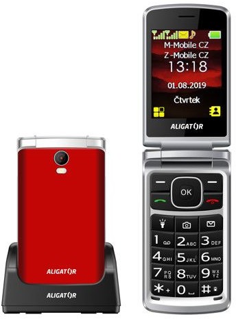 Aligator V710 Dual Sim Czerwony