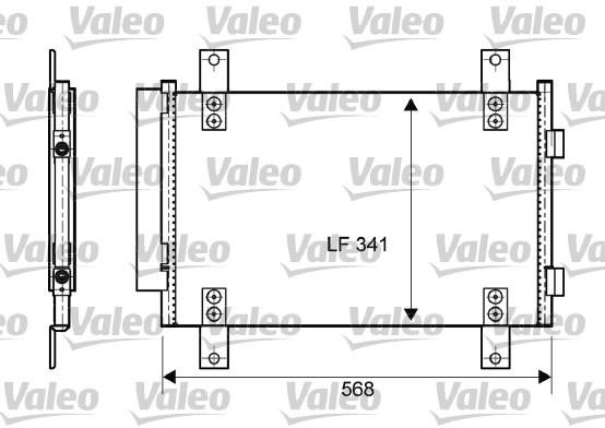VALEO skraplacz 814081