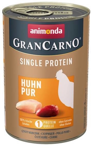 Animonda dla psów GranCarno single protein huhn pur 400g