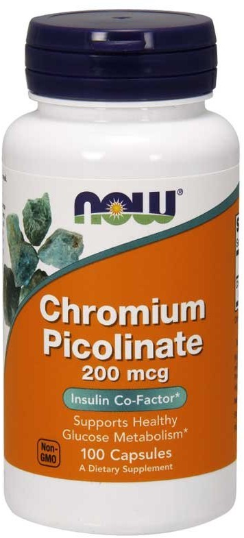 Now Foods Minerały Chromium Picolinate 100 kaps (0000003976)
