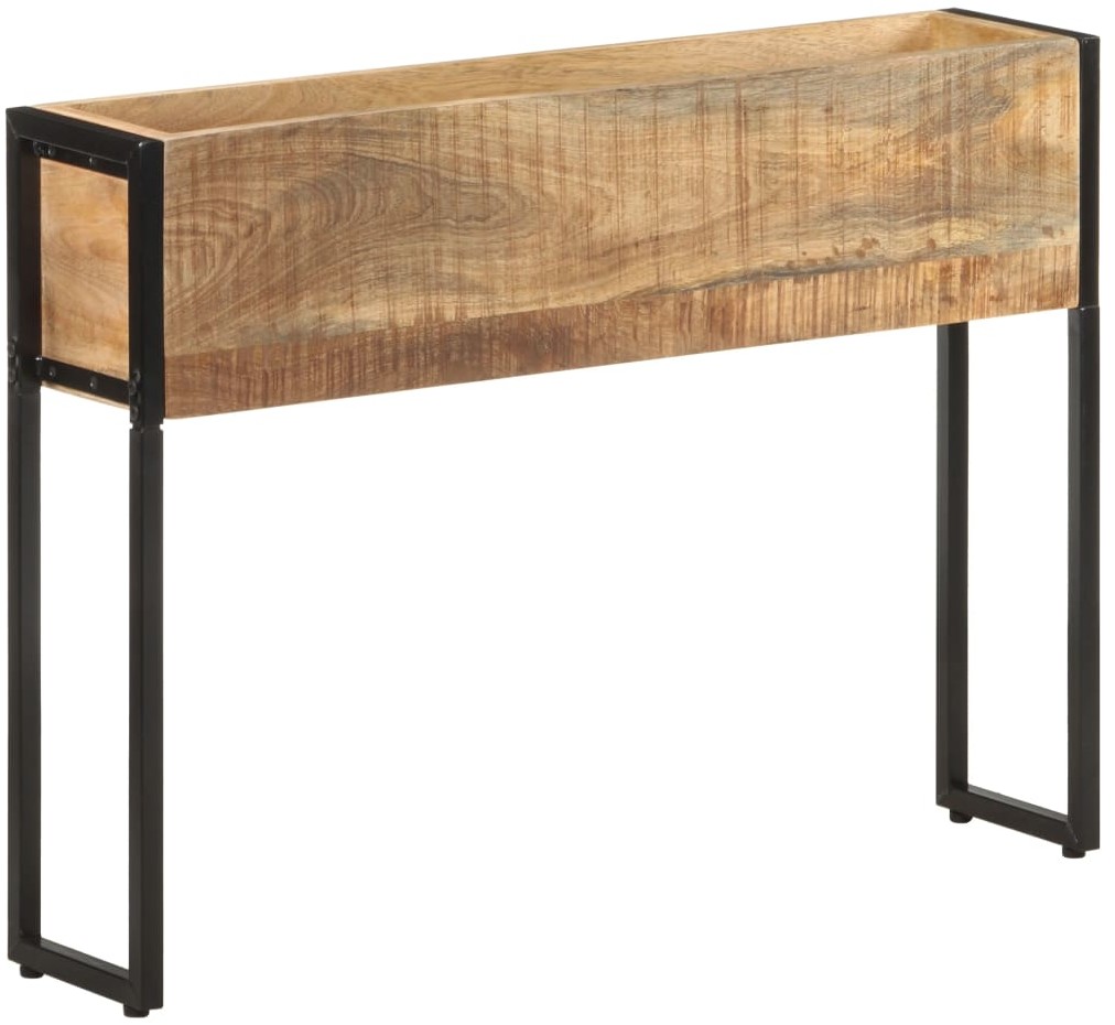 vidaXL Donica, 90x20x68 cm, surowe drewno mango