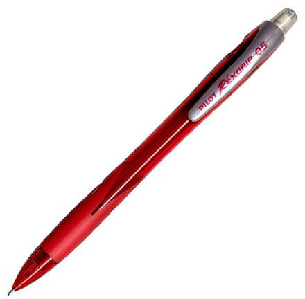 Pilot Długopis CZERWONY Rexgrip 0.7mm