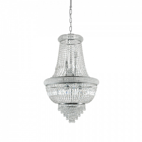 Ideal Lux Żyrandol Dubai SP10 215969 klasyczna oprawa wisząca w kolorze chromu 215969