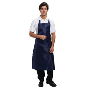 Whites Chefs Clothing Wodoodporny fartuch z wysokim przodem | niebieski lub biały A896