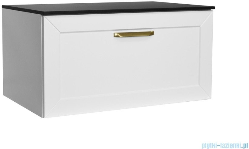 Besco Besco Dexa szafka podumywalkowa 80x50x40cm zielona uchwyt złoty SUD-854-ZZ |
