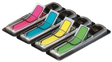 Post-It 3M Zakładki indeksujące (684-ARR4), PP, 12x43mm, strzałka, 4x24 kart., mix kolorów neonowy 3M-70071353612