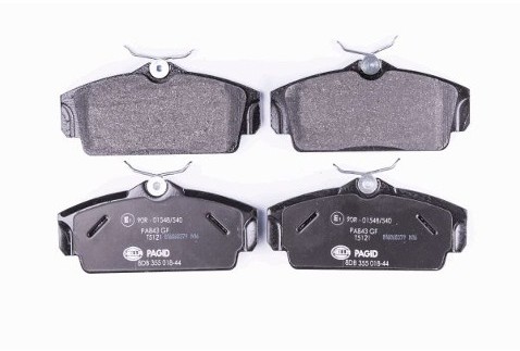 HELLA PAGID Zestaw klocków hamulcowych, hamulce tarczowe 8DB355018-441