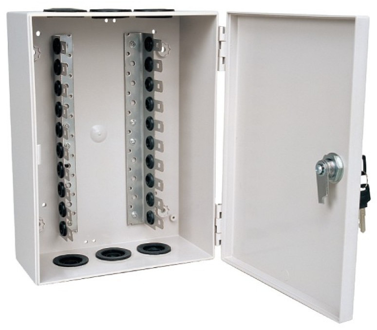 . Skrzynka wewnętrzna do montażu 10 łączówek Lsa