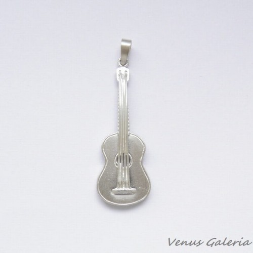 Zawieszka srebrna - Biała gra gitara 1788