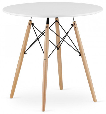 Biały nowoczesny stół w stylu skandynawskim Emodi 4X