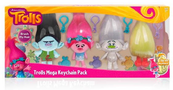 Tm Toys Trole- Mega zestaw 4 pluszowych breloczków w pud. 22cm 6203