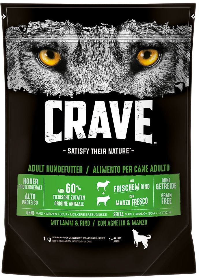 Crave Adult jagnięcina z wołowiną 1 kg