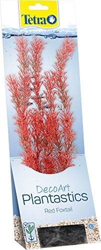 Tetra TETRA Deco akwarium Rodzaj Plant foxtail Red, sztuczne rośliny, prawdziwa jakość druku pod wodą, rozmiar L, czerwony