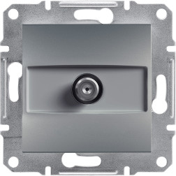 Schneider Asfora gniazdo antenowe SAT podtynkowe końcowe 1dB stalowe EPH3700162