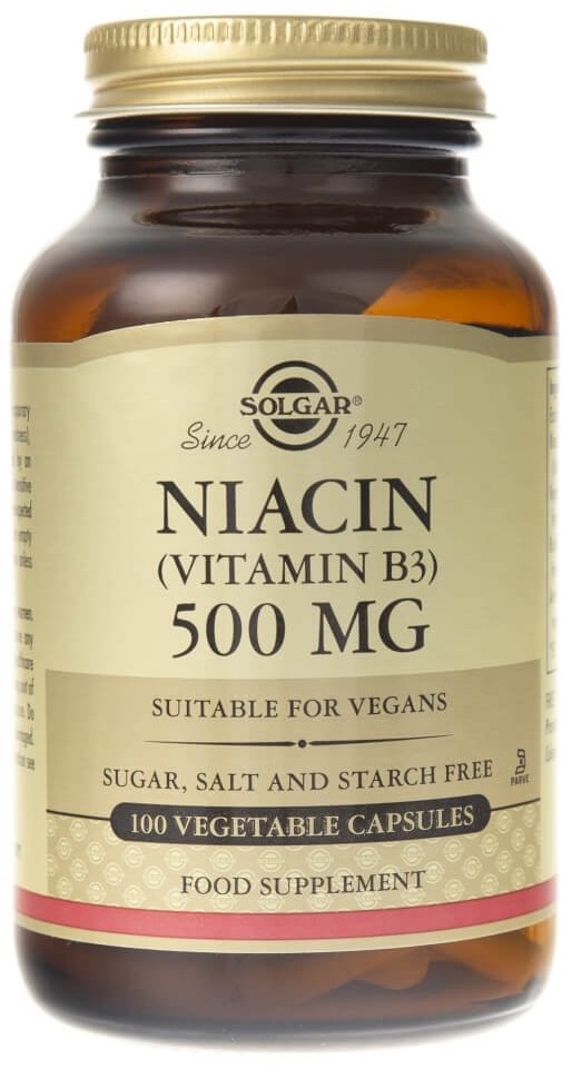 Solgar Niacyna 500 mg - 100 kapsułek