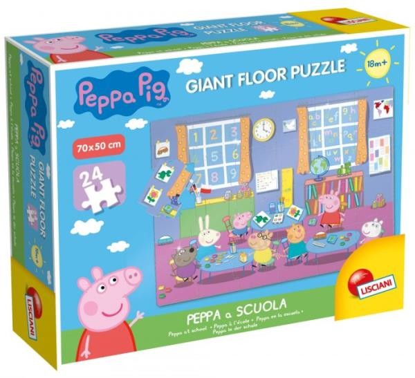 Lisciani Puzzle podłogowe gigant Świnka Peppa