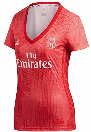 Adidas Real Madrid Third koszulka piłkarska dla kobiet (DP5448_Real Coral/Vivid Red_L)