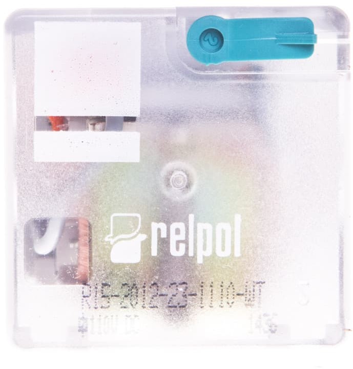 Relpol Przekaźnik przemysłowy 2P 10A 110V DC AgNi R15 2012-23-1110-WT 802894