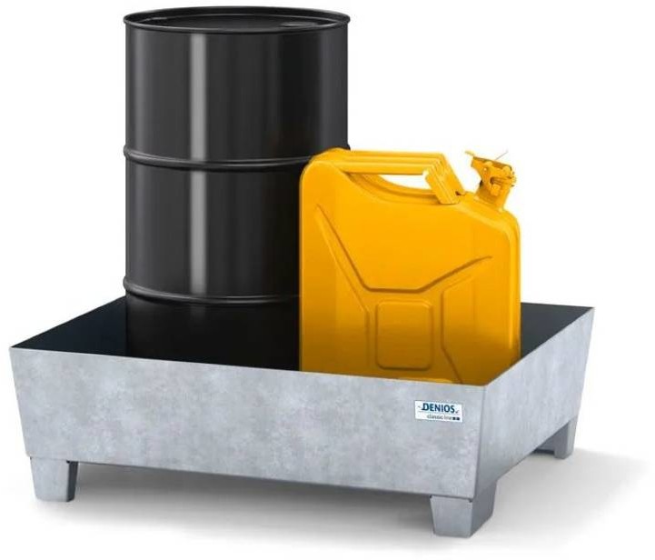 722 DENTA Wanna wychwytowa ze stali na 1 beczkę cynkowana z prześwitem bez kraty 635x785x278 72279295 79295-uniw