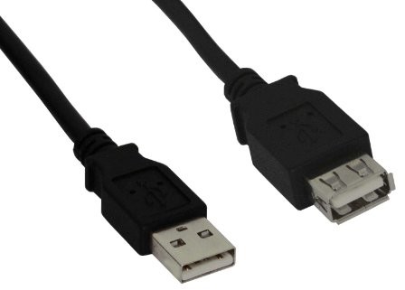 InLine 34605b USB 2.0 Verlängerungskabel (wtyk-gniazdo na, typ A, 5 m) Czarny 4043718111077