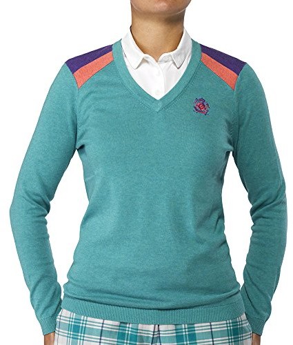 IJP Design zaharis Golf sweter damski, zielony WK7-157-6
