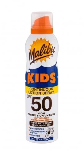MALIBU Kids Continuous Lotion Spray SPF50 preparat do opalania ciała 175 ml dla dzieci