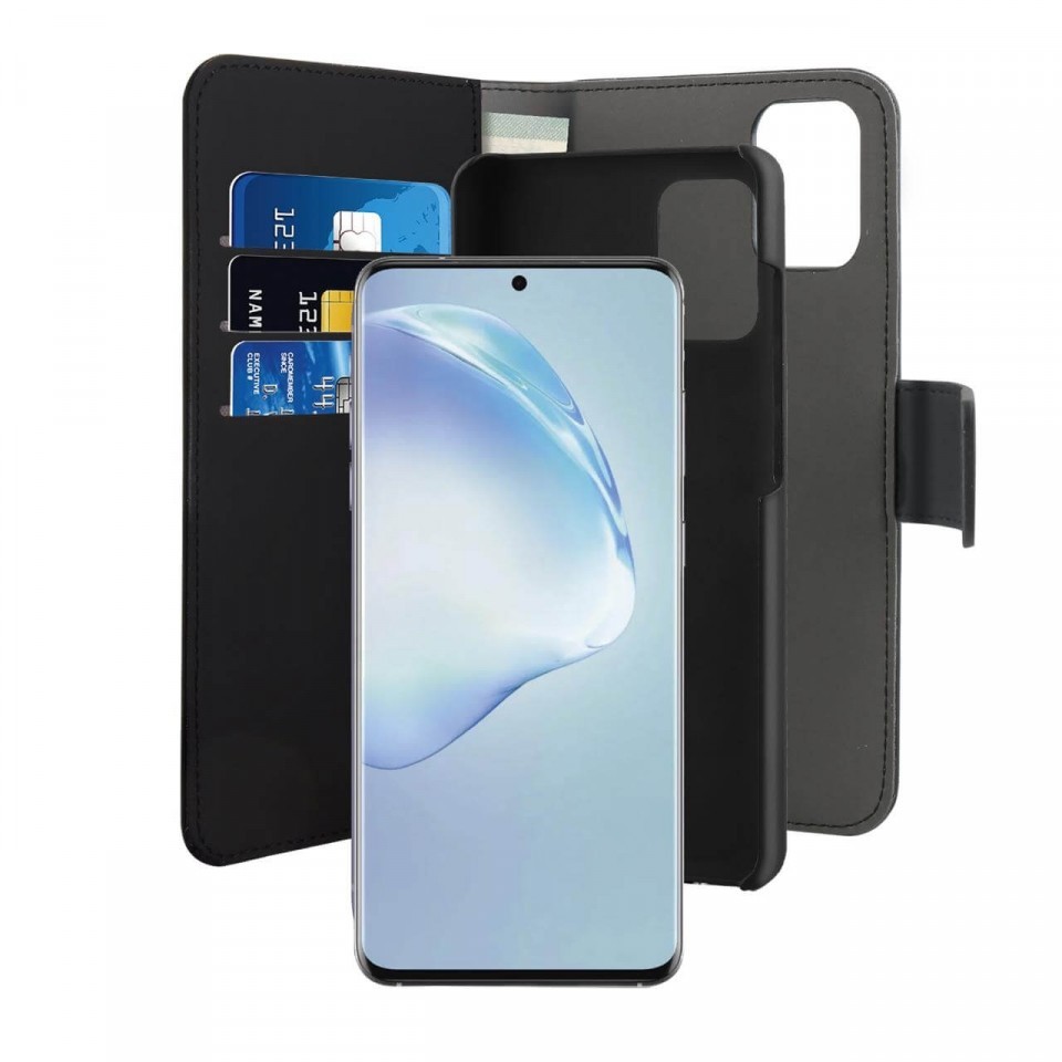 PURO Wallet Detachable Etui Portfel 2w1 Samsung Galaxy S20+ Plus (Czarny) SGS11BOOKC3BLK