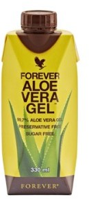 Forever Living Products Miąższ Aloesowy, 99,7% soku z liści aloesu - Forever Aloe Vera Gel Mini, Opakowanie 330 ml