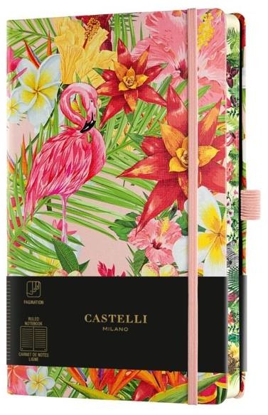 Castelli Notatnik 13x21cm linia Castelli Eden Flamingo
