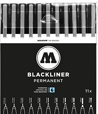 Molotow mołotow blackliner marker Set MO200485