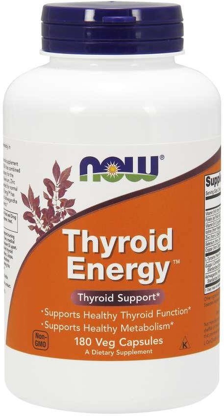 Now Foods Thyroid Energy - Wsparcie Tarczycy (180 kaps.)