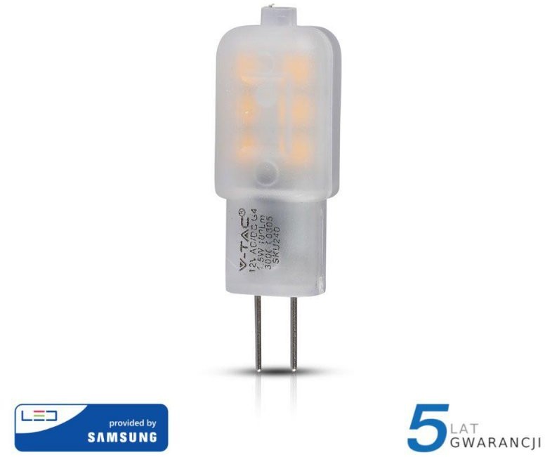 V-TAC Żarówka LED SAMSUNG CHIP 1.5W G4 VT-201 6400K 100lm