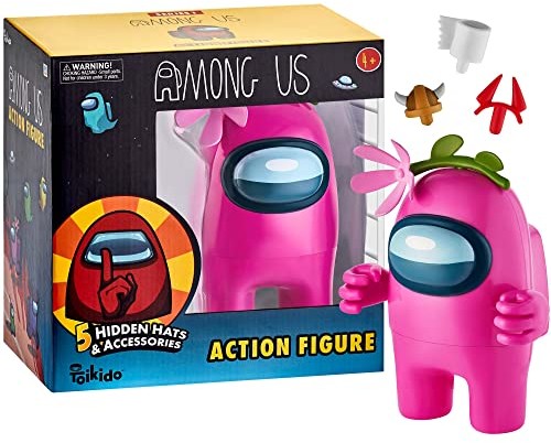 Tomy Różowy Impostor, Dorośli, Figurka 17 cm, Mini Collection, Zabawka dla dzieci, Among Us Anniversary, E73445, Wielokolorowy E73445