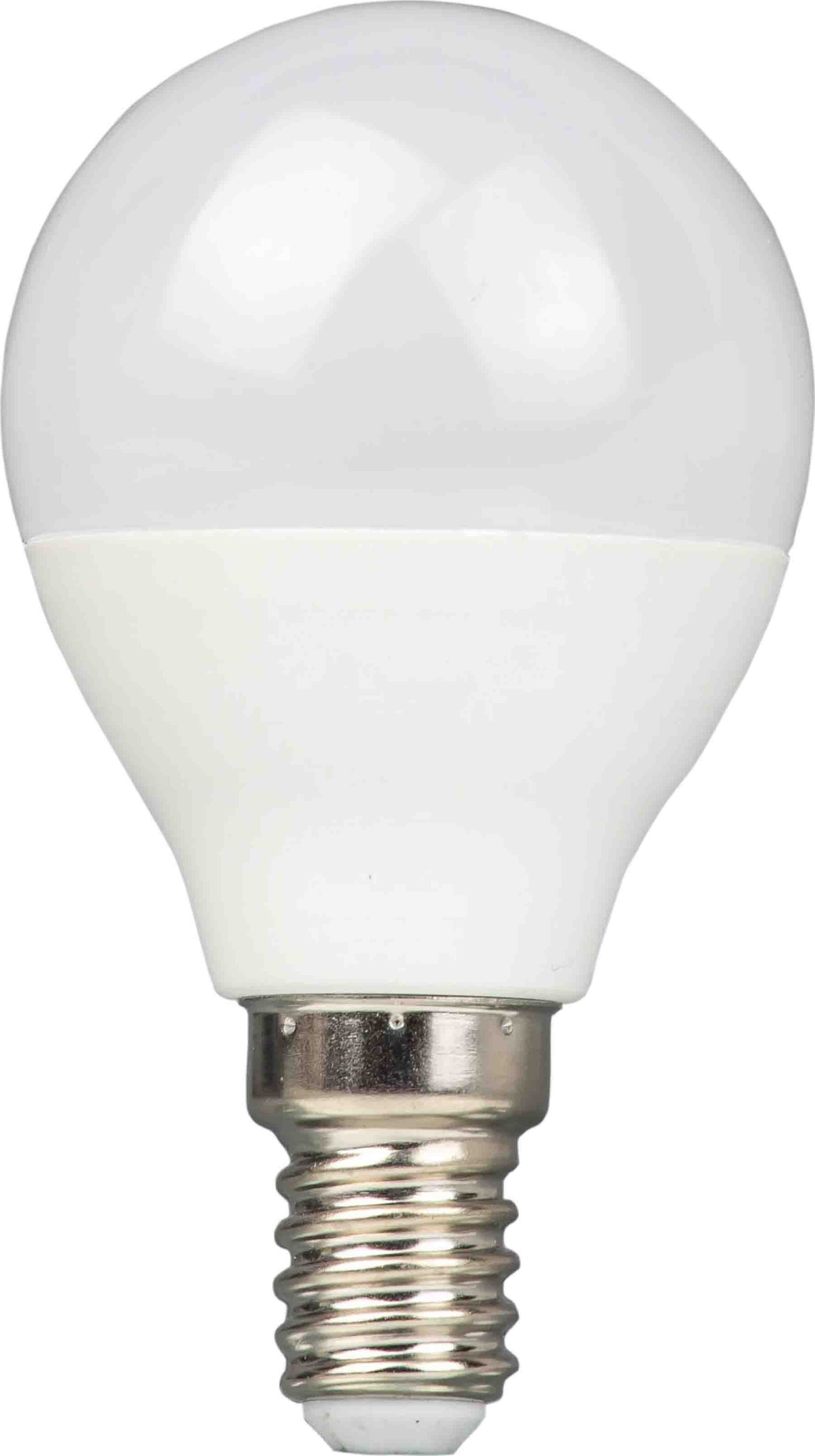 LUMILIGHT Żarówka LED kulka G45 E14 6W Mleczna Ciepła 242615