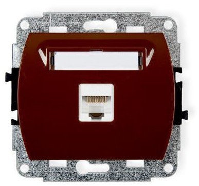 Karlik Mechanizm gniazda komputerowego pojedynczego 1xRJ45 TREND 4GK-1