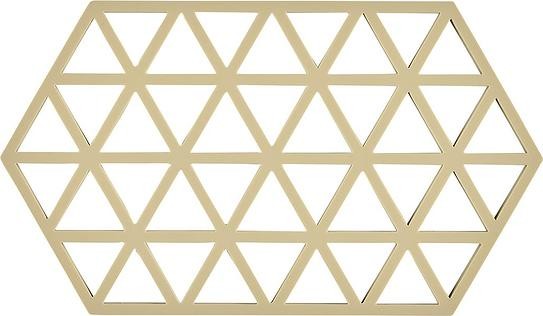 Podstawka Zone Denmark pod gorące naczynia Triangles 24 cm piaskowa 12430