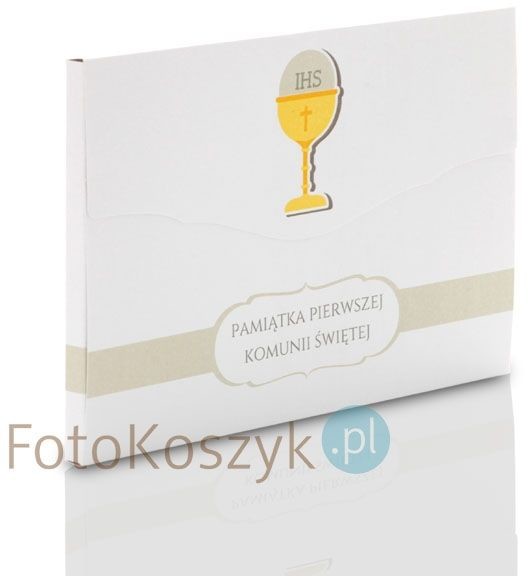 Teczka komunijna kielich na zdjęcia 15x21