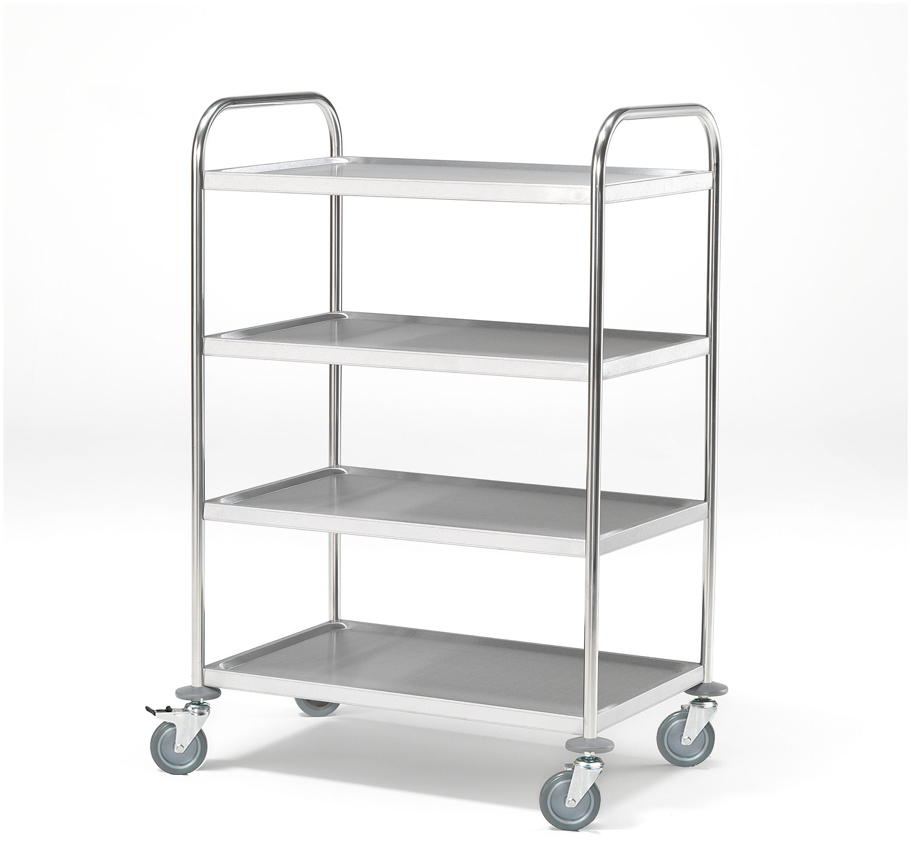 AJ Wózek 520x845x1265mm z 4 półkami 27002