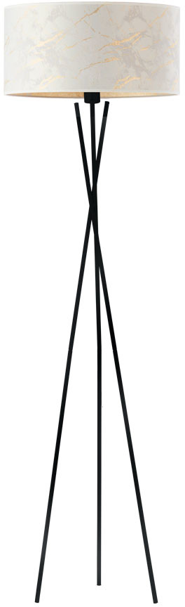 Lysne Lampa podłogowa typu tripod z abażurem PARYŻ MARMUR 14577/11011