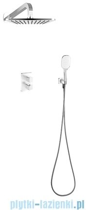 Omnires Parma zestaw podtynkowy natryskowy chrom/biały SYSPM17ACRB |