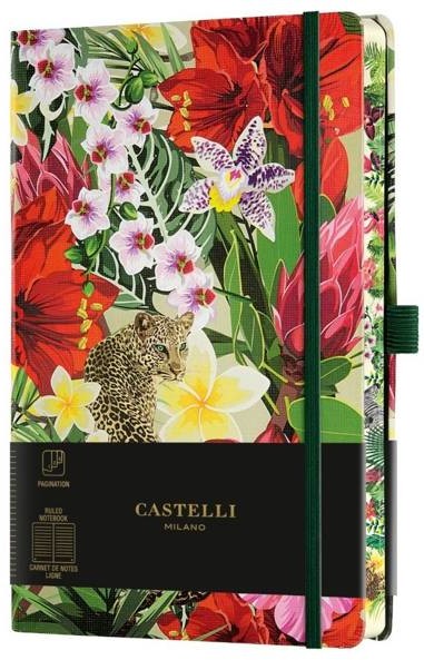 Castelli Notatnik 13x21cm linia Castelli Eden Leopard