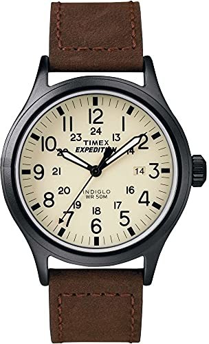 Expedition Timex Timex Męski zegarek Scout 40 mm pasek Brązowy/biały
