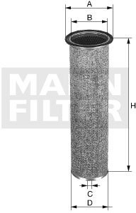 MANN Filter CF 924 filtr powietrza wtórnego C 924