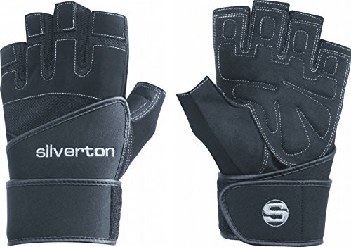 Silverton Silver rękawicy podnoszenie ciężarów, Fitness power Plus, czarny, XXL (S-431250XXL)