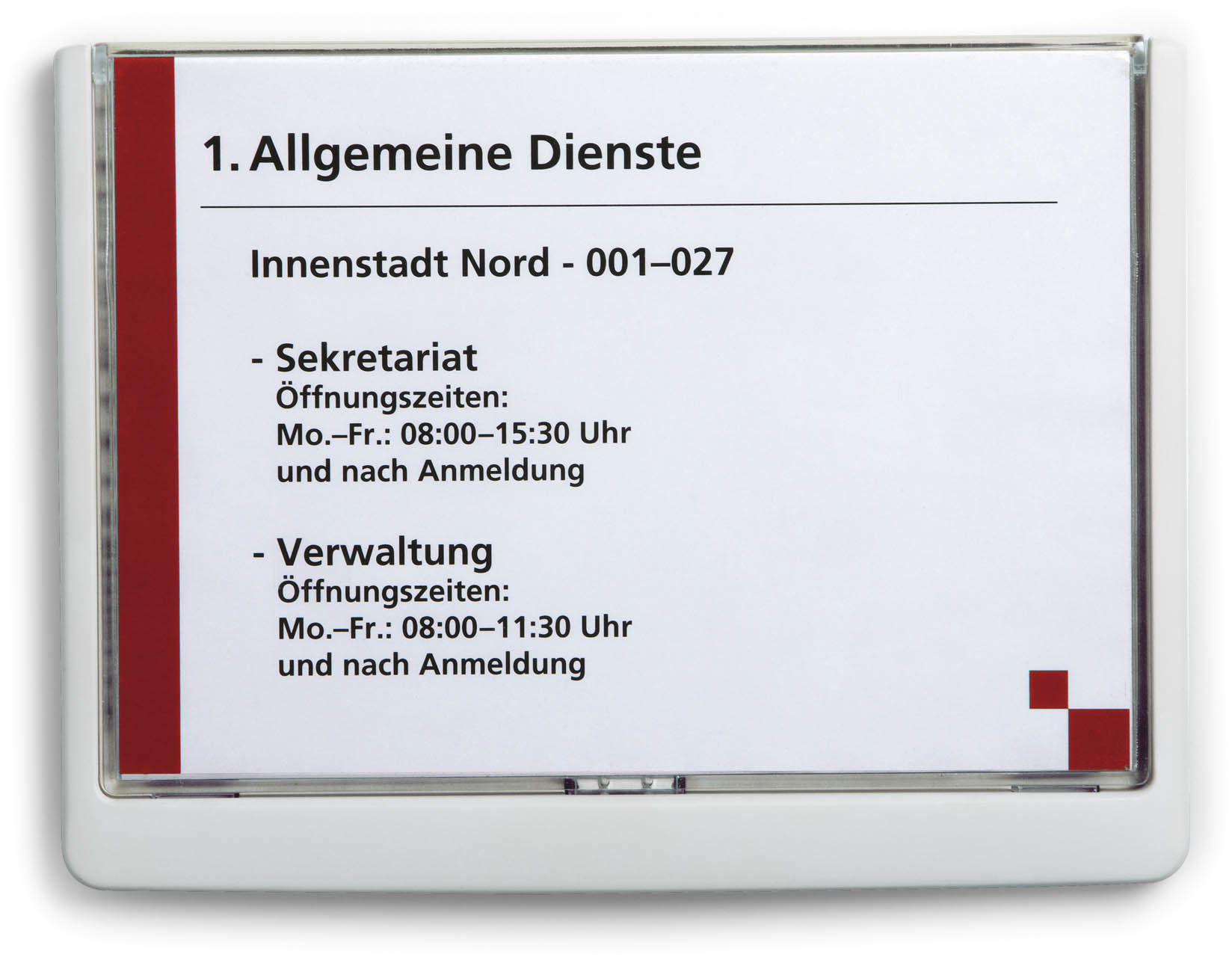 Durable 486602 Click Sign tabliczka przydrzwiowa A5 210x1485 mm biały szt.
