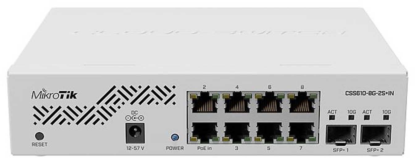 Mikrotik Cloud Smart Switch CSS610-8G-2S+IN CSS610-8G-2S+IN